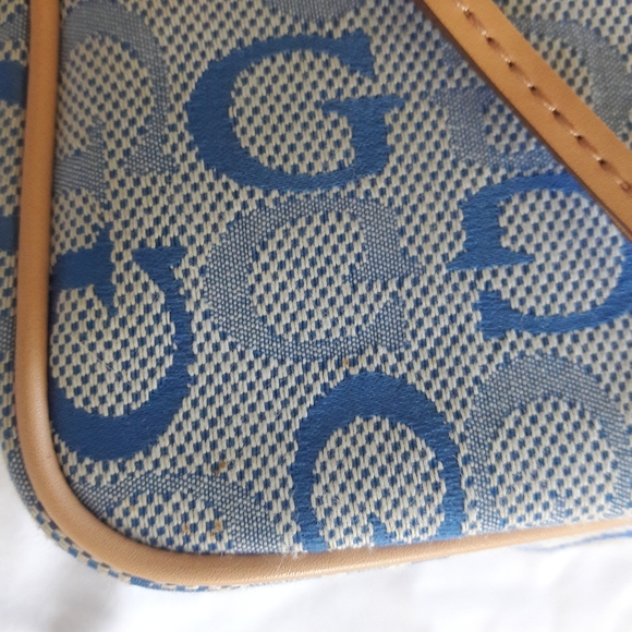 Blue Guess Signature Purse - Picture 11 of 15